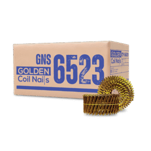 <span style="text-transform: none !important; display: inline;">Paku Tembak Ulir Ukuran 65mm x 2.3mm (GNS 6523) Golden Coil Nails</span>