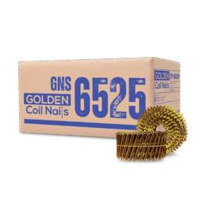 <span style="text-transform: none !important; display: inline;">Paku Tembak Ulir Ukuran 65mm x 2.5mm (GNS 6525) Golden Coil Nails</span>