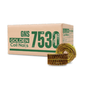 <span style="text-transform: none !important; display: inline;">Paku Tembak Ulir Ukuran 75mm x 3.0mm (GNS 7530) Golden Coil Nails</span>